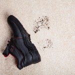 Muddy shoe on Carpet