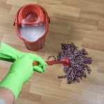 Cleaning Hardwood Floors with Mop