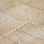 Stone tile flooring